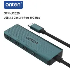 ONTEN - Hub 4 en 1 USB-C de 4 Puertos USB 3.2 Gen 2 10G