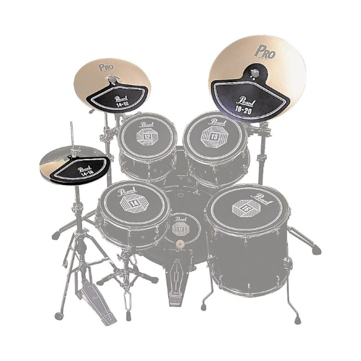 PEARL - Pads De Goma Amortiguadores Para Platillos Pearl RP-40C