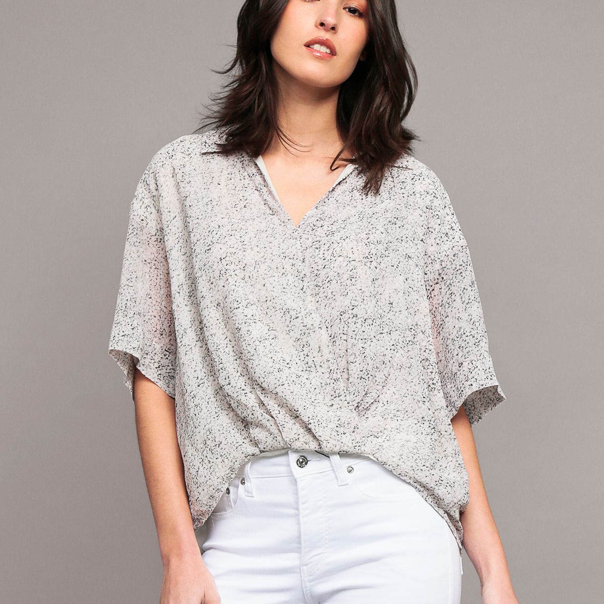 CALVIN KLEIN - Blusa con Mangas De Kimono Beige Calvin Klein