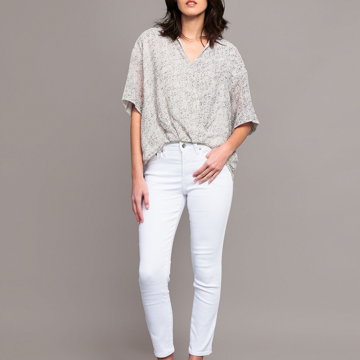 CALVIN KLEIN - Blusa con Mangas De Kimono Beige Calvin Klein