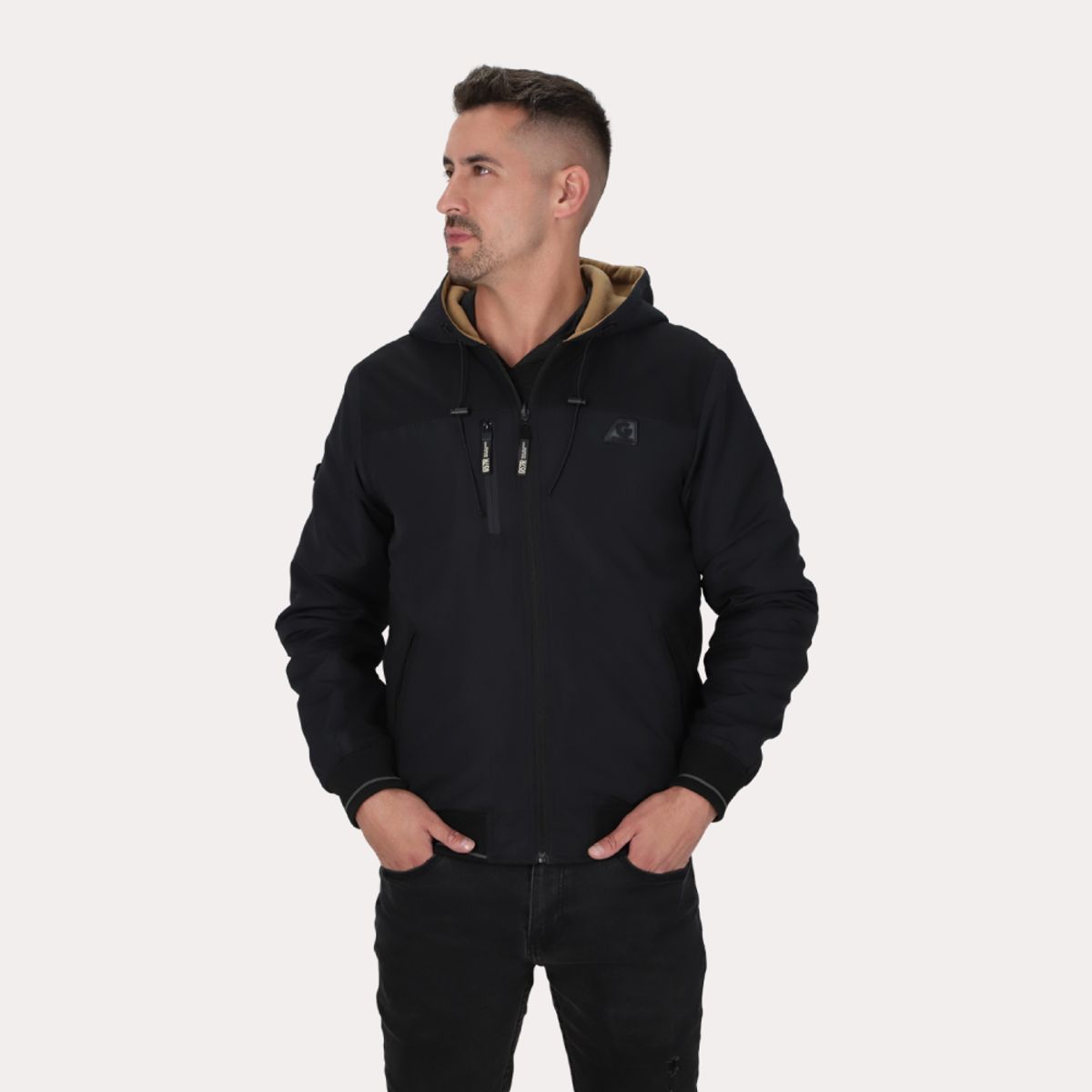 GANGSTER - Cortaviento Reversible Dual Negro Gangster