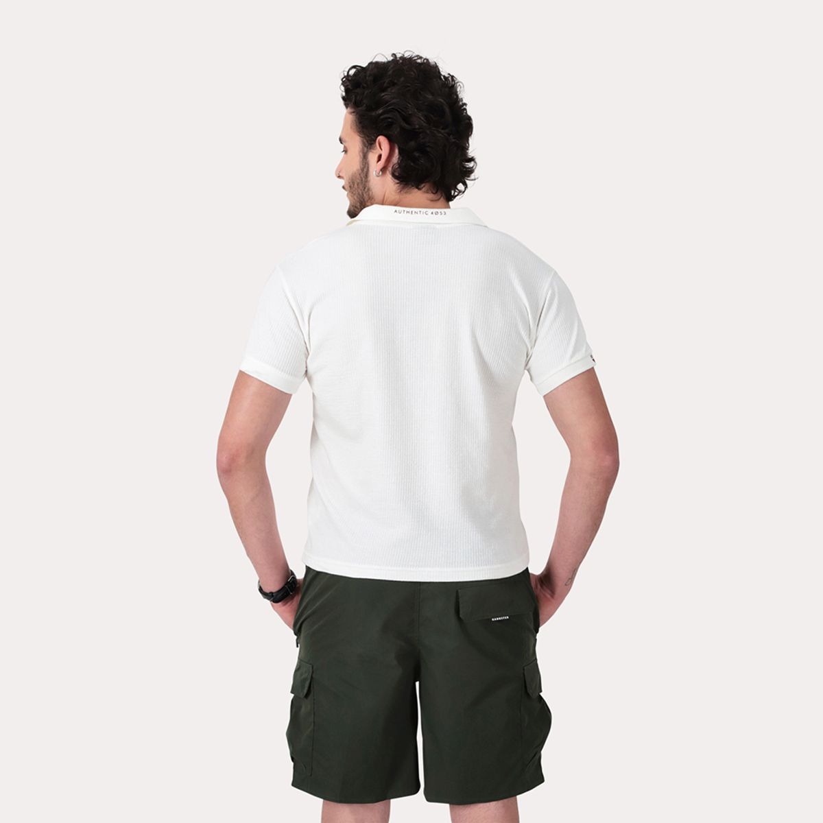 GANGSTER - Polera Polo  Civic Blanco Gangster