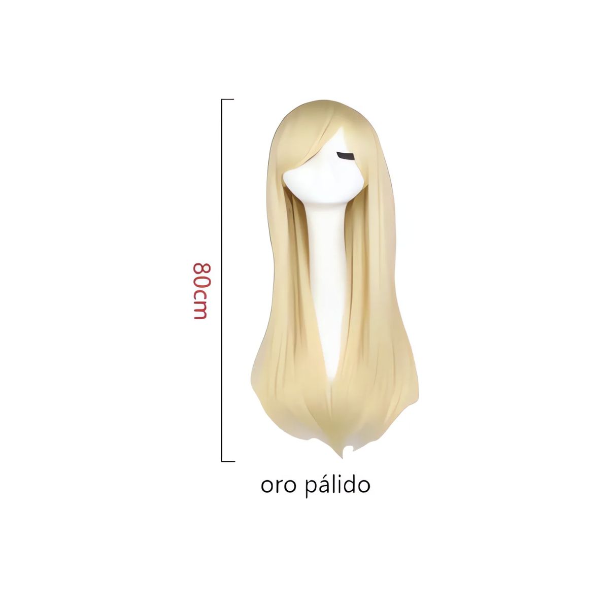 GENERICO - Peluca Ondulado Color Rubio Tonos Muy Naturales