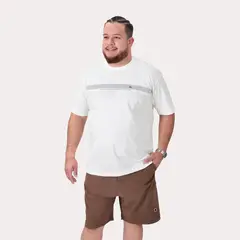 GANGSTER - Plus Polera MC Basica Latic Blanco