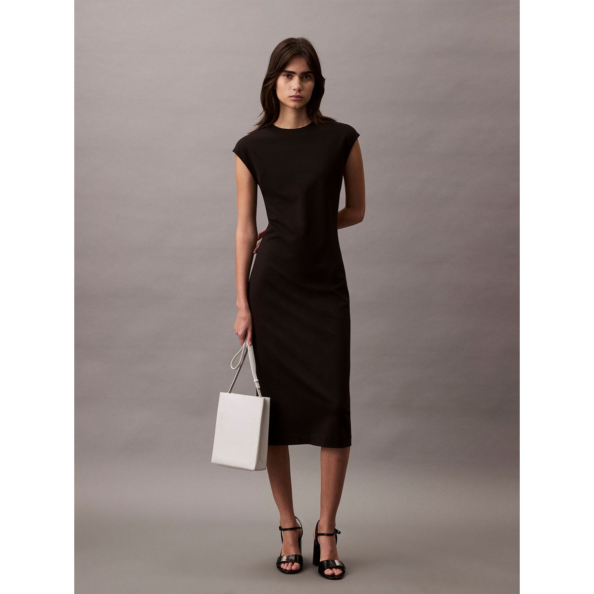 CALVIN KLEIN - Vestido Straight Negro Calvin Klein