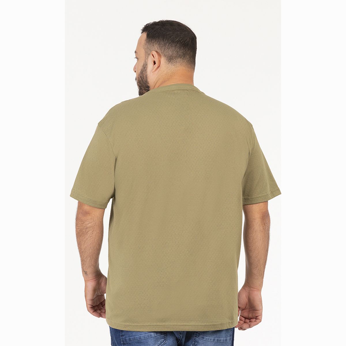 GANGSTER - Plus Polera MC Textura Ranch Verde Gangster