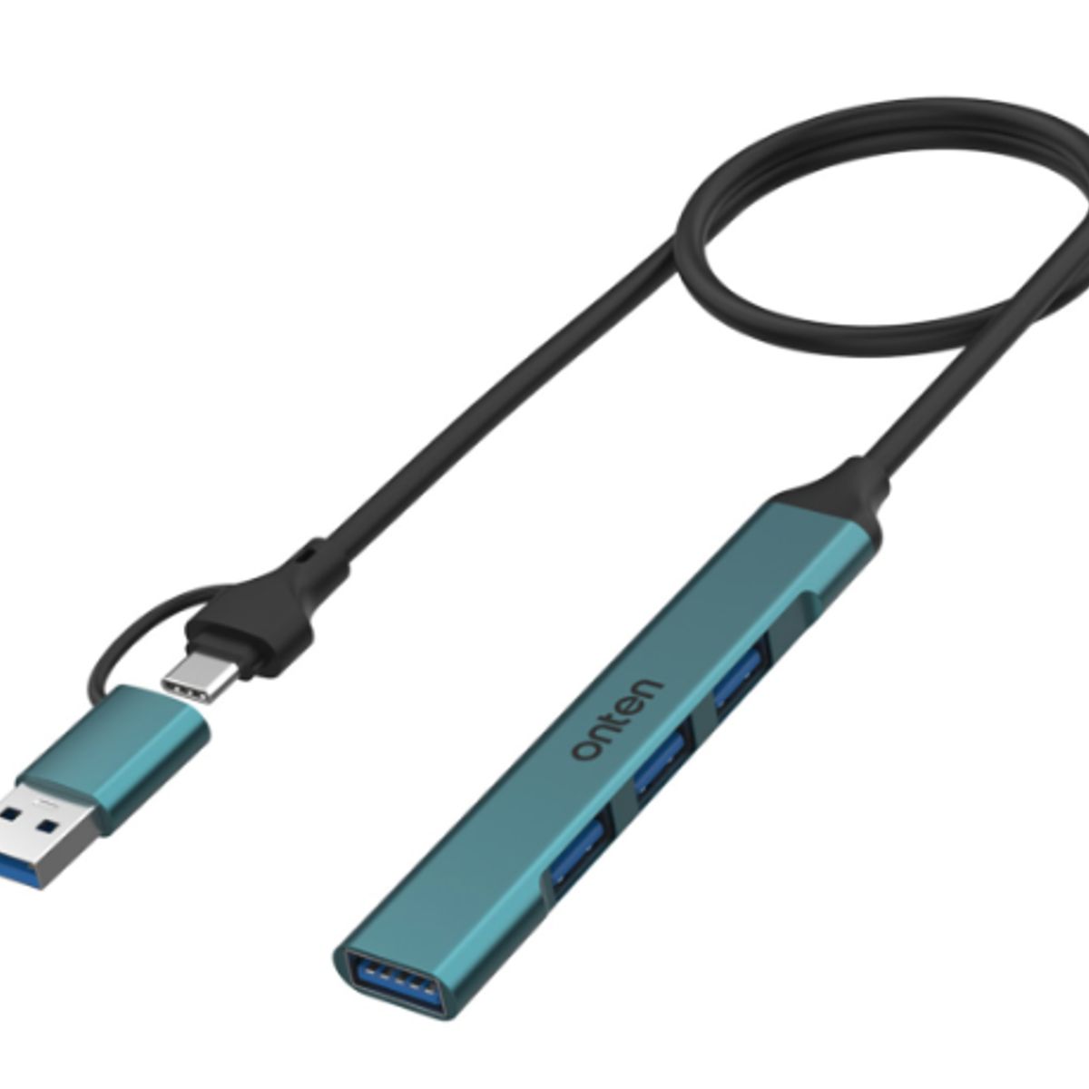 ONTEN - Hub 4 en 2 de 4 Puertos USB Onten