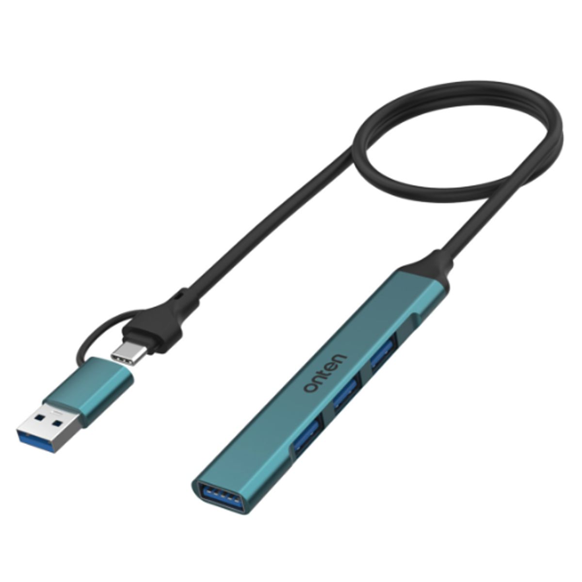 ONTEN - Hub 4 en 2 de 4 Puertos USB Onten