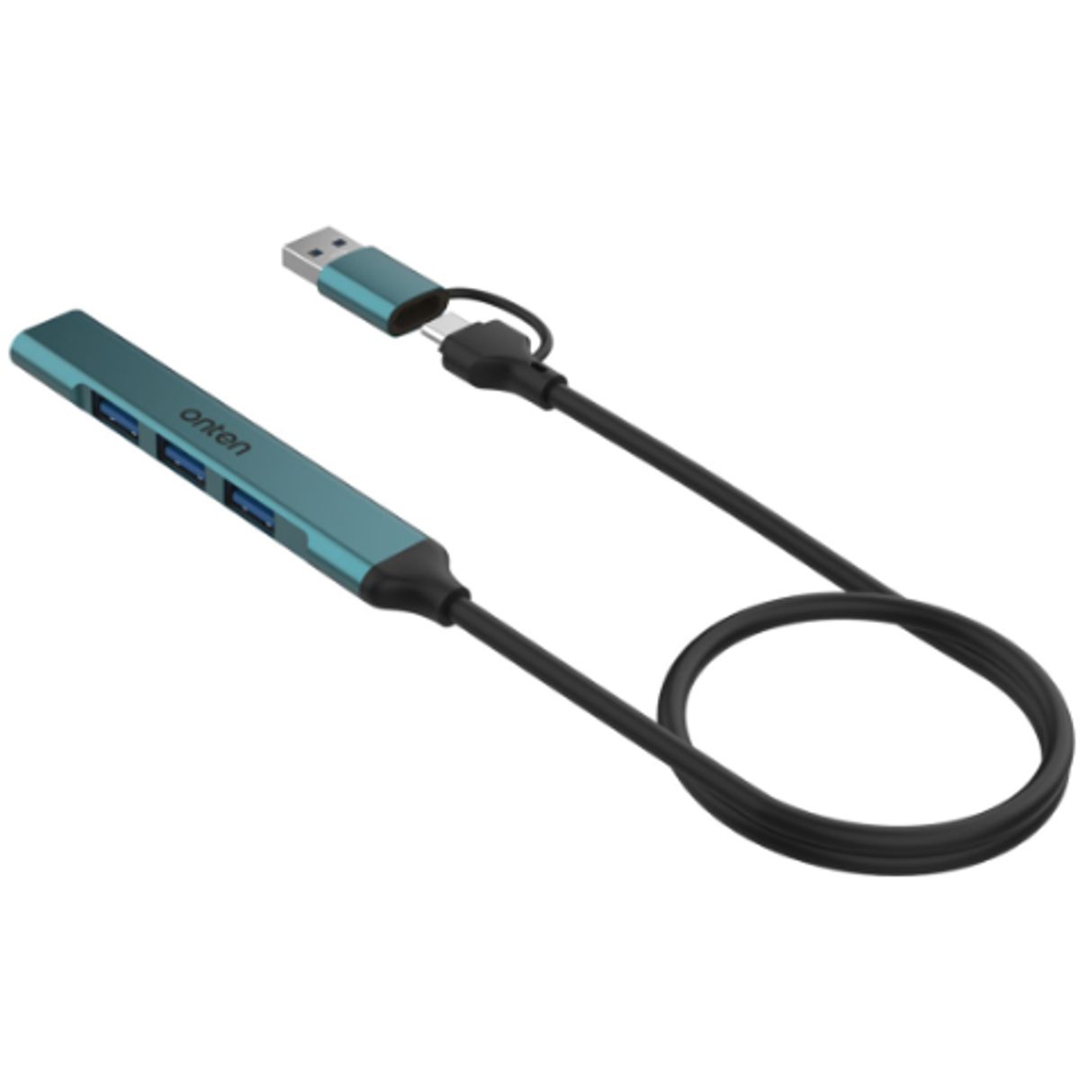 ONTEN - Hub 4 en 2 de 4 Puertos USB Onten