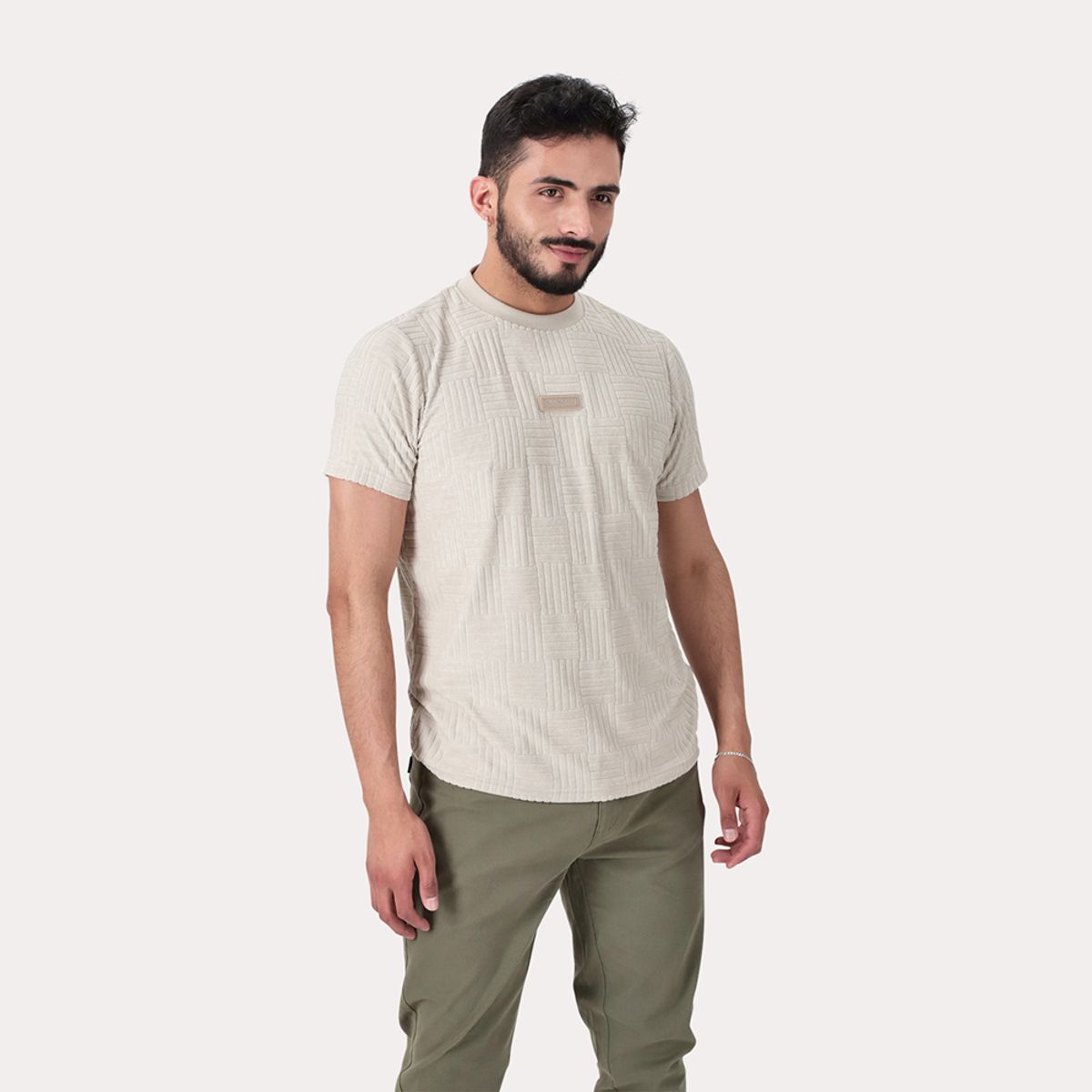 GANGSTER - Polera Mc Jaquard 168 St Gris Gangster