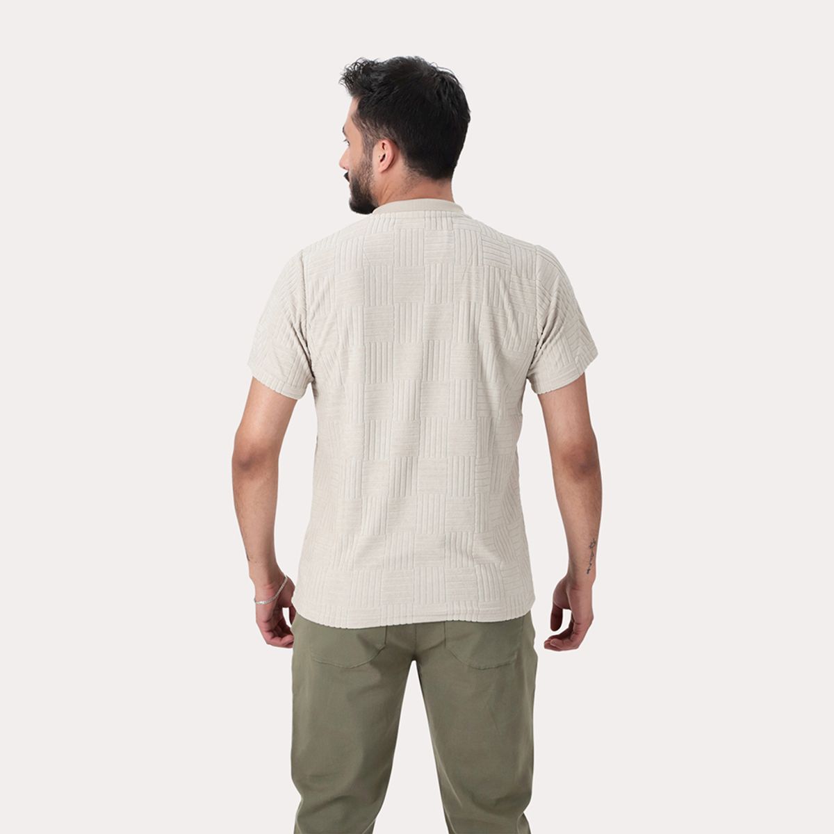 GANGSTER - Polera Mc Jaquard 168 St Gris Gangster