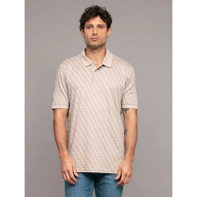 CALVIN KLEIN - Polo Liquid Beige Calvin Klein