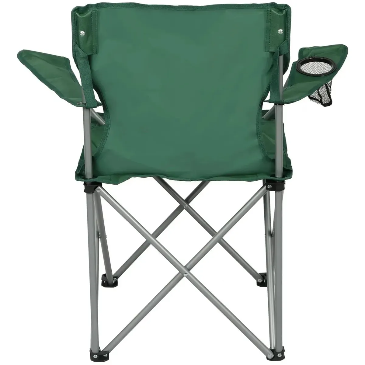 GENERICO - Silla Plegable Con Portavaso y Reposabrazos Silla Jardin Camping Playa