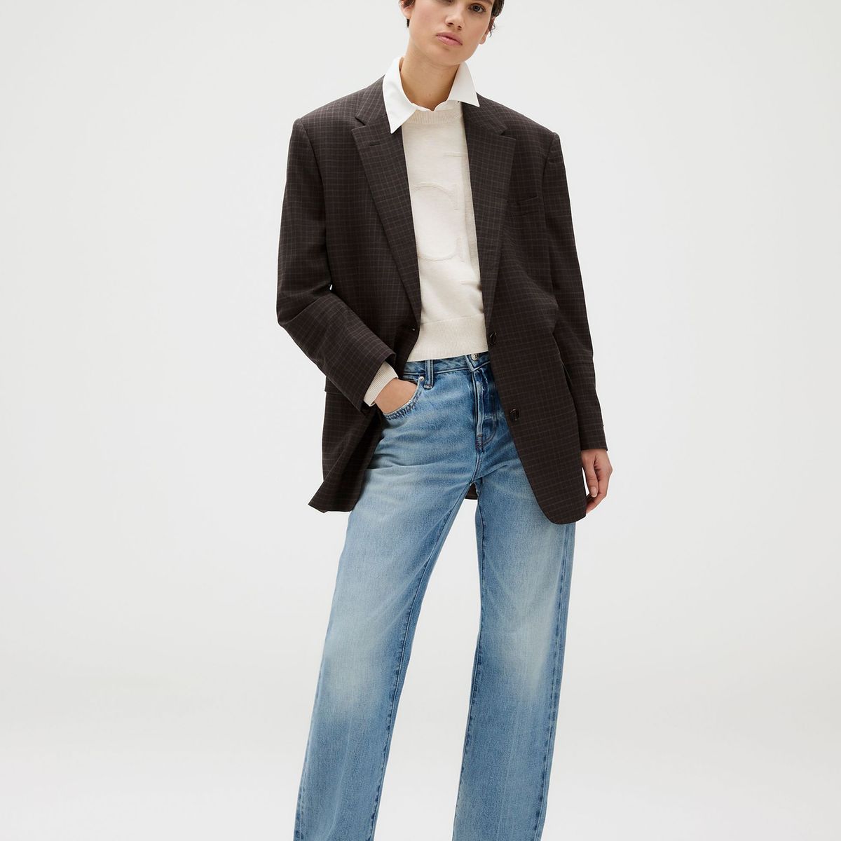 CALVIN KLEIN - Sweater Smooth Cotton Beige Calvin Klein