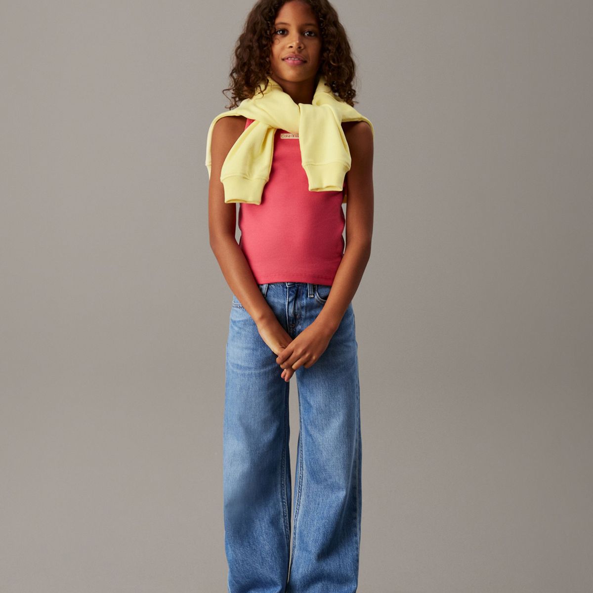 CALVIN KLEIN - Jeans Niña Wide Leg Azul Calvin Klein