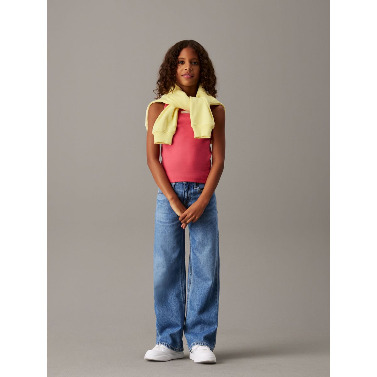 CALVIN KLEIN - Jeans Niña Wide Leg Azul Calvin Klein