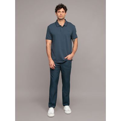 Imagen 2 del producto Polo piqué de algodón Azul