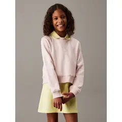 CALVIN KLEIN - Polerón Niña Ck Logo Rosado