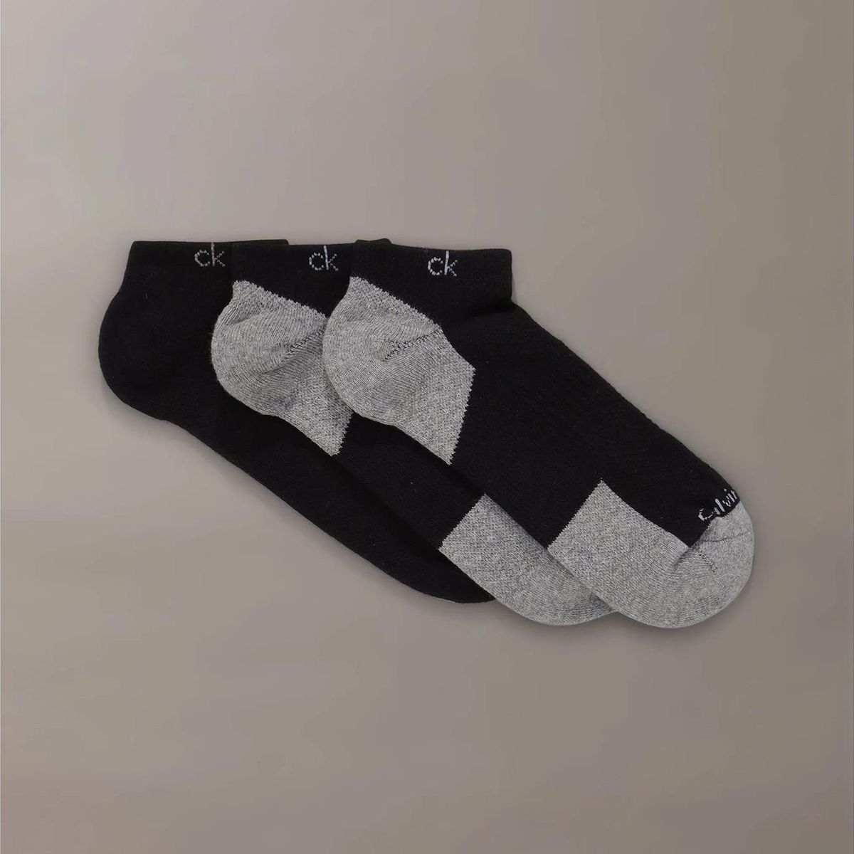 CALVIN KLEIN - Pack 3 Calcetines Cushion No Show Negro Calvin Klein