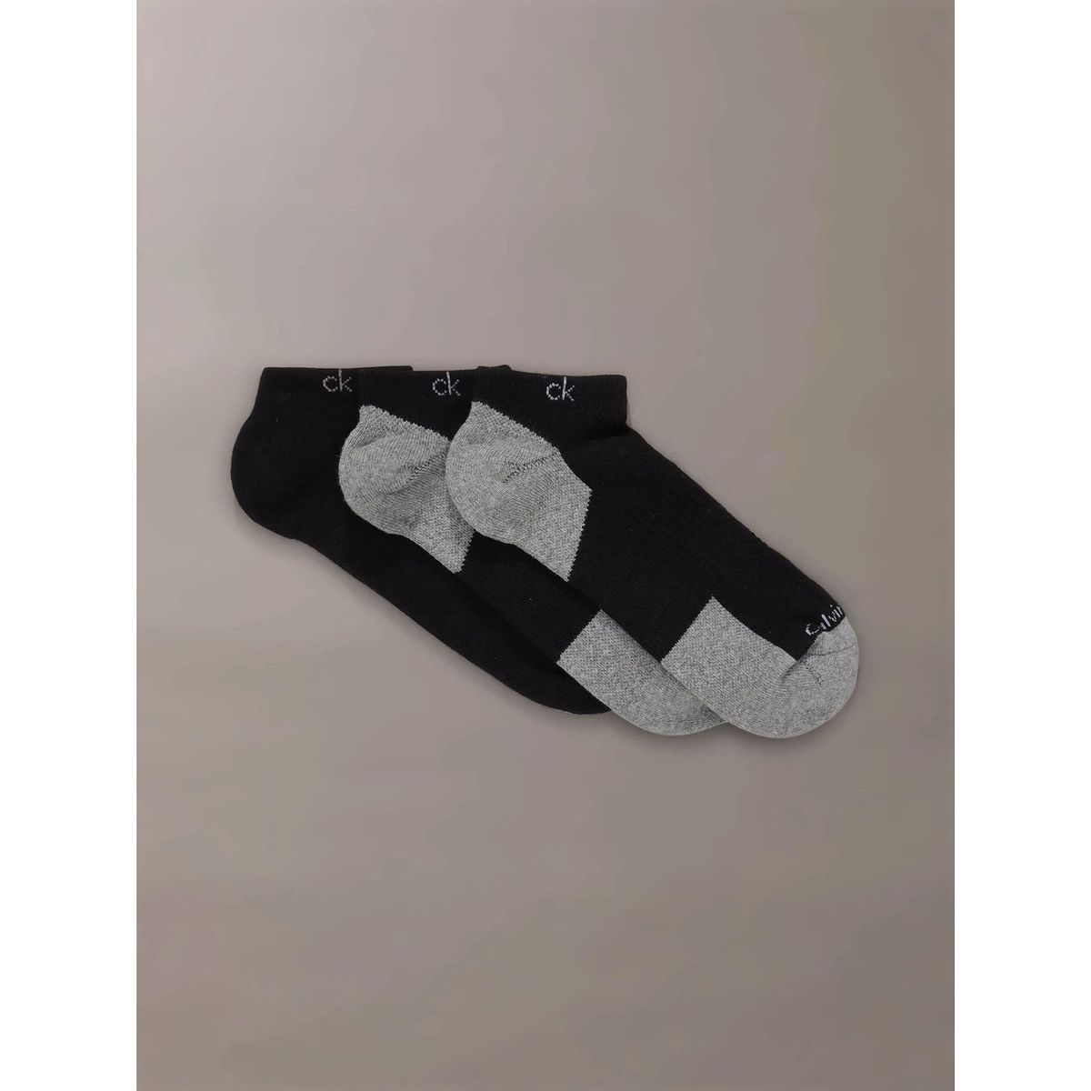 CALVIN KLEIN - Pack 3 Calcetines Cushion No Show Negro Calvin Klein
