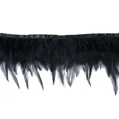 GENERICO - Boa 10 yardas o 9mts Plumas Negro 8 A 12 Cm punta