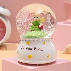 GENERICO - Esfera de Nieve El Principito con Música y Luces de Colores