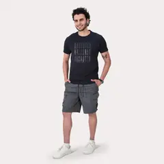 GANGSTER - Polera Mc Basica Essex Azul Marino