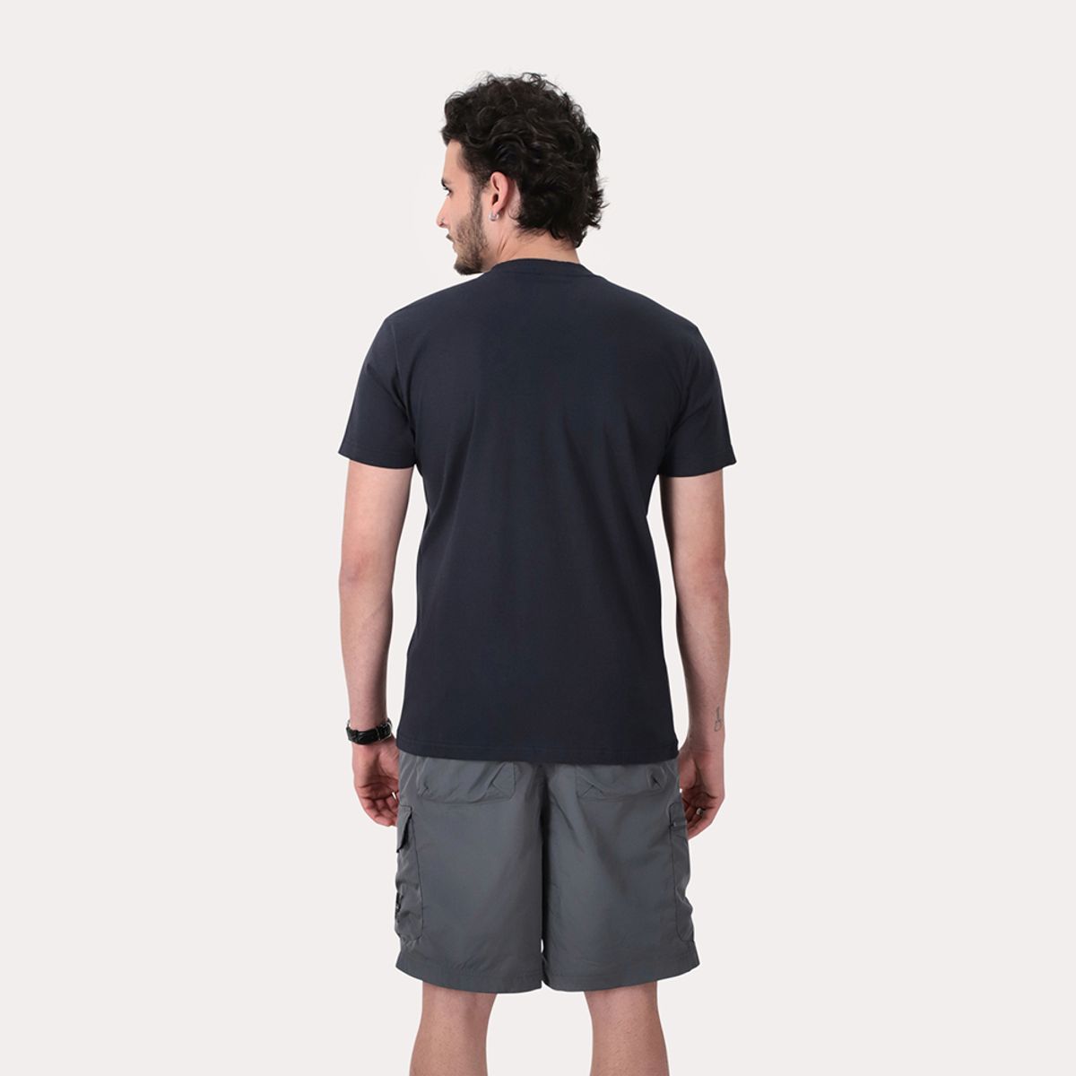 GANGSTER - Polera Mc Basica Essex Azul Marino Gangster