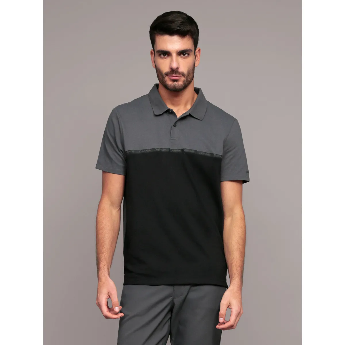 CALVIN KLEIN - Polo iconic Negro Calvin Klein