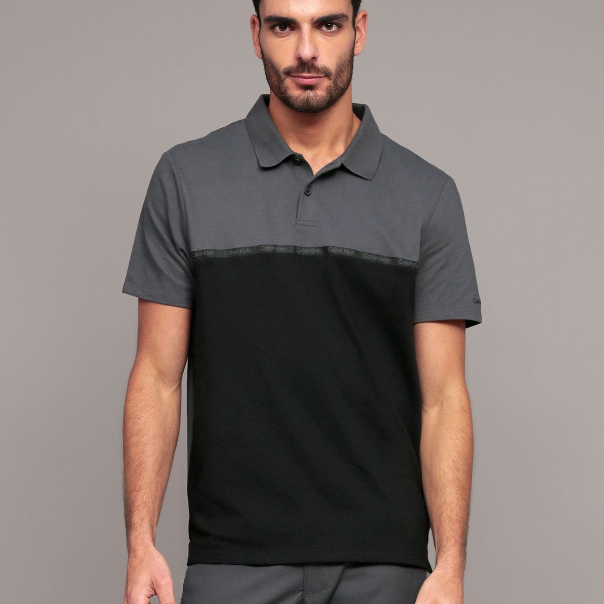 CALVIN KLEIN - Polo iconic Negro Calvin Klein