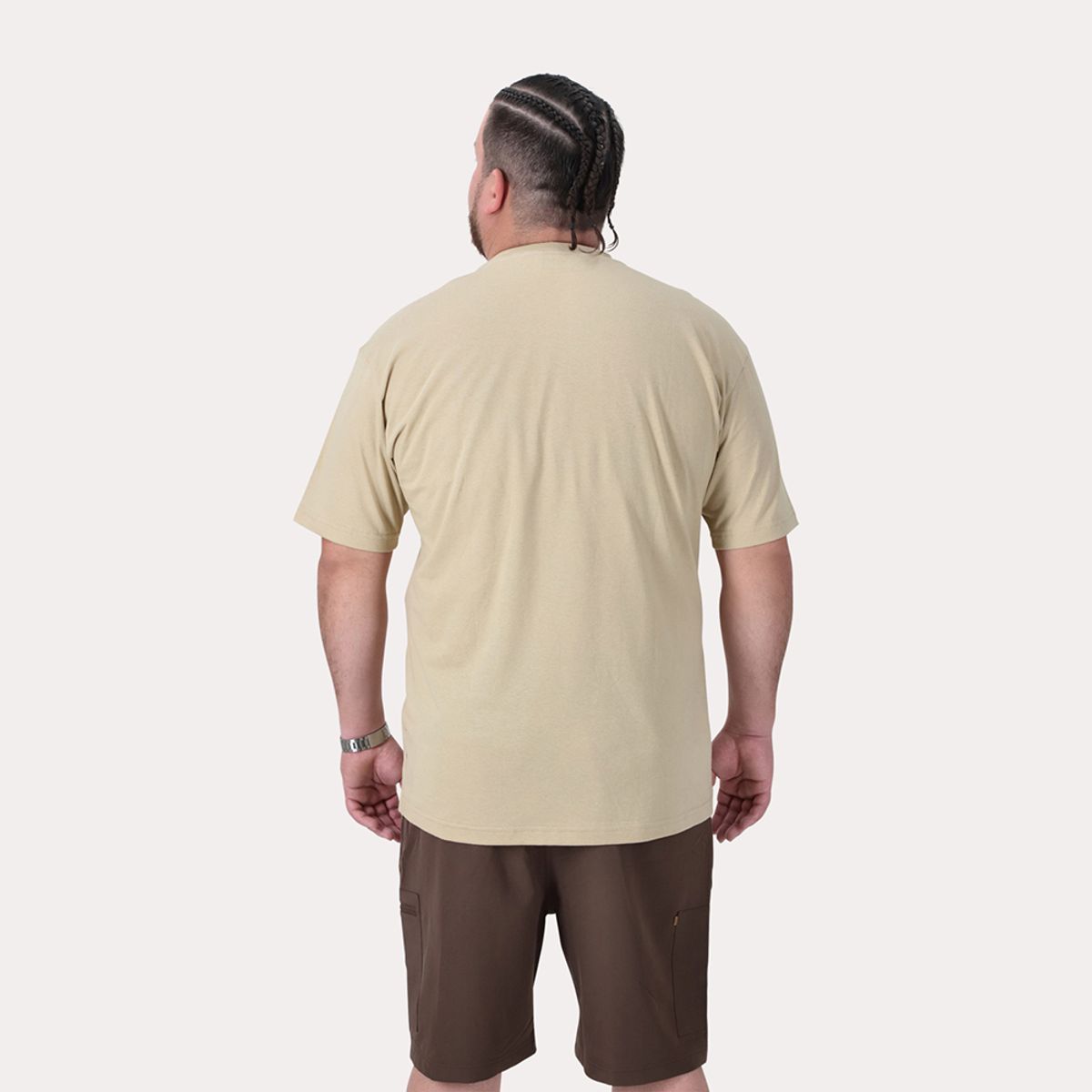 GANGSTER - Plus Polera MC Basica Compton Beige Gangster