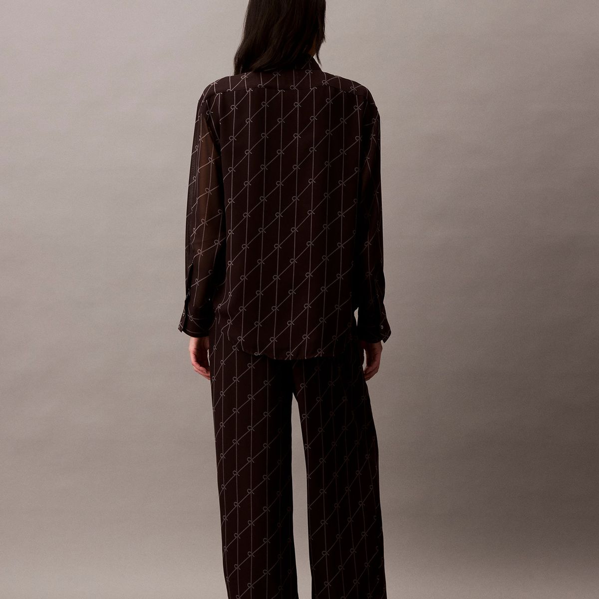 CALVIN KLEIN - Pantalón Pull On Wide Leg Negro Calvin Klein