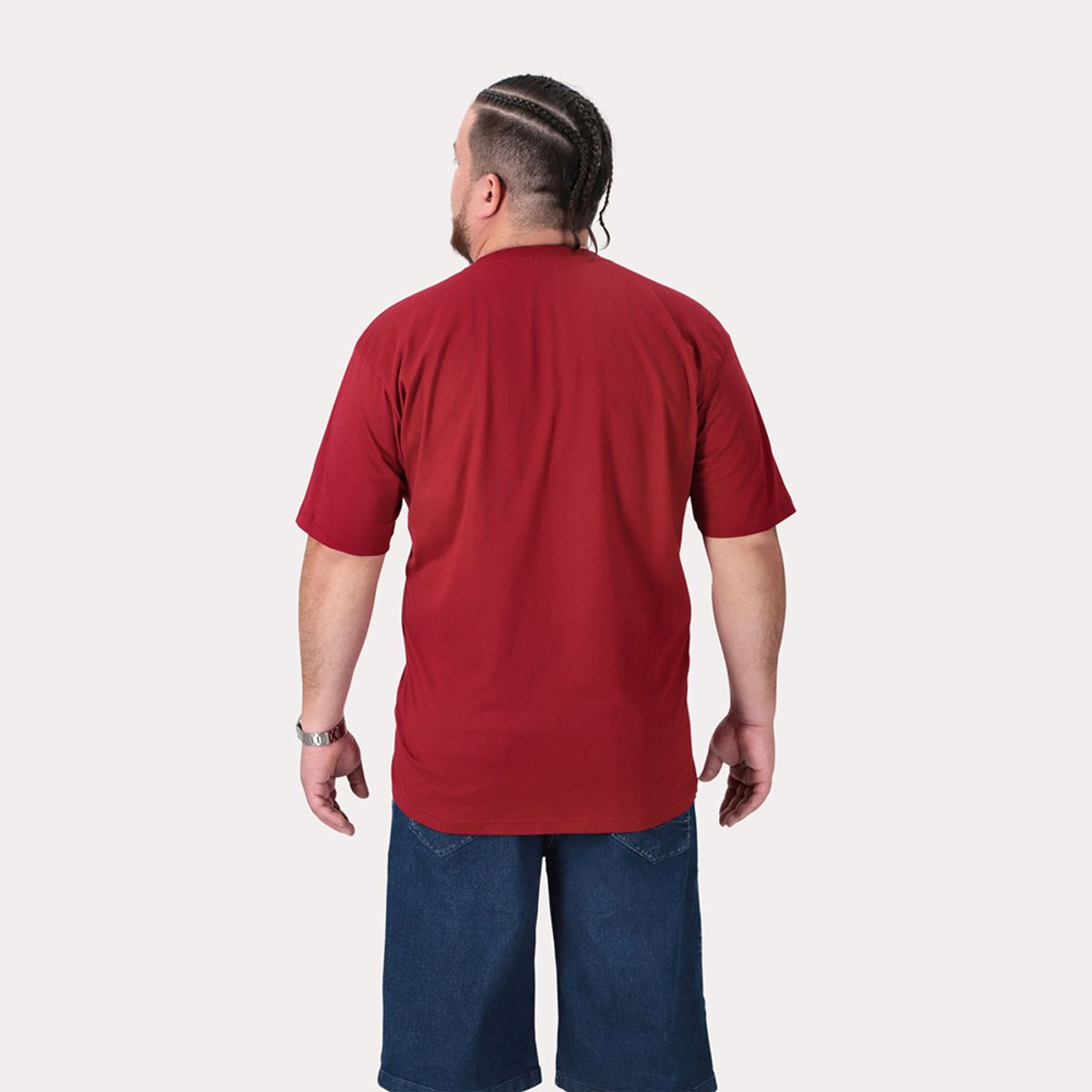 GANGSTER - Plus Polera MC Basica Pacific Rojo Gangster