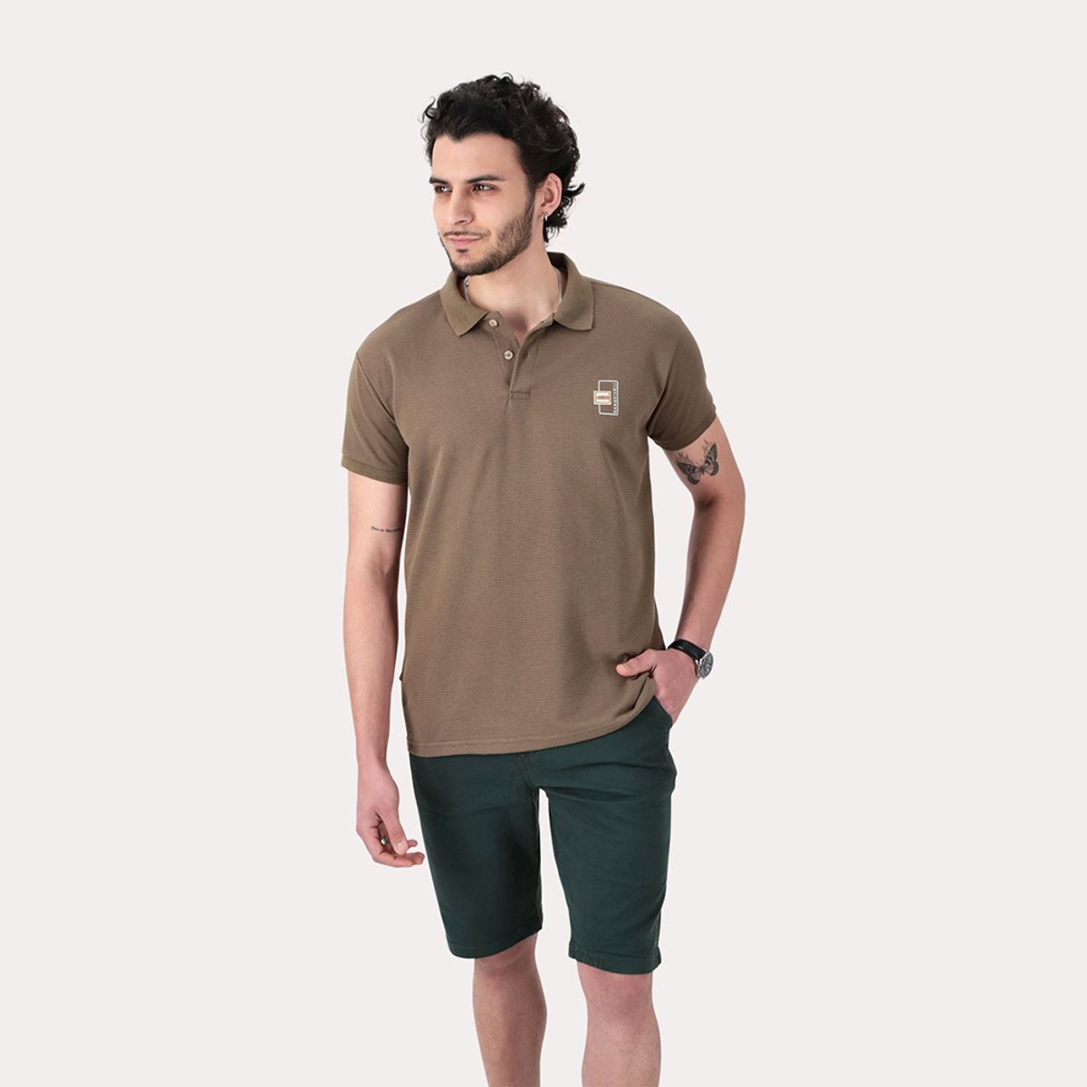 GANGSTER - Polera Polo  Gallery Marron Gangster