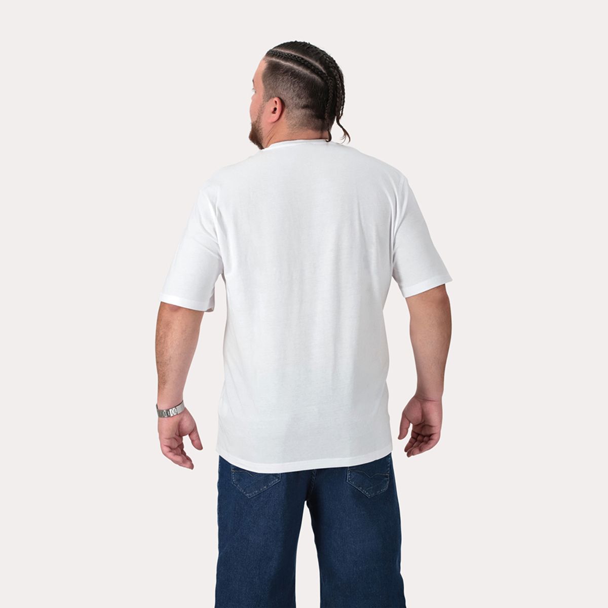 GANGSTER - Plus Polera MC Basica Grand C Blanco Gangster