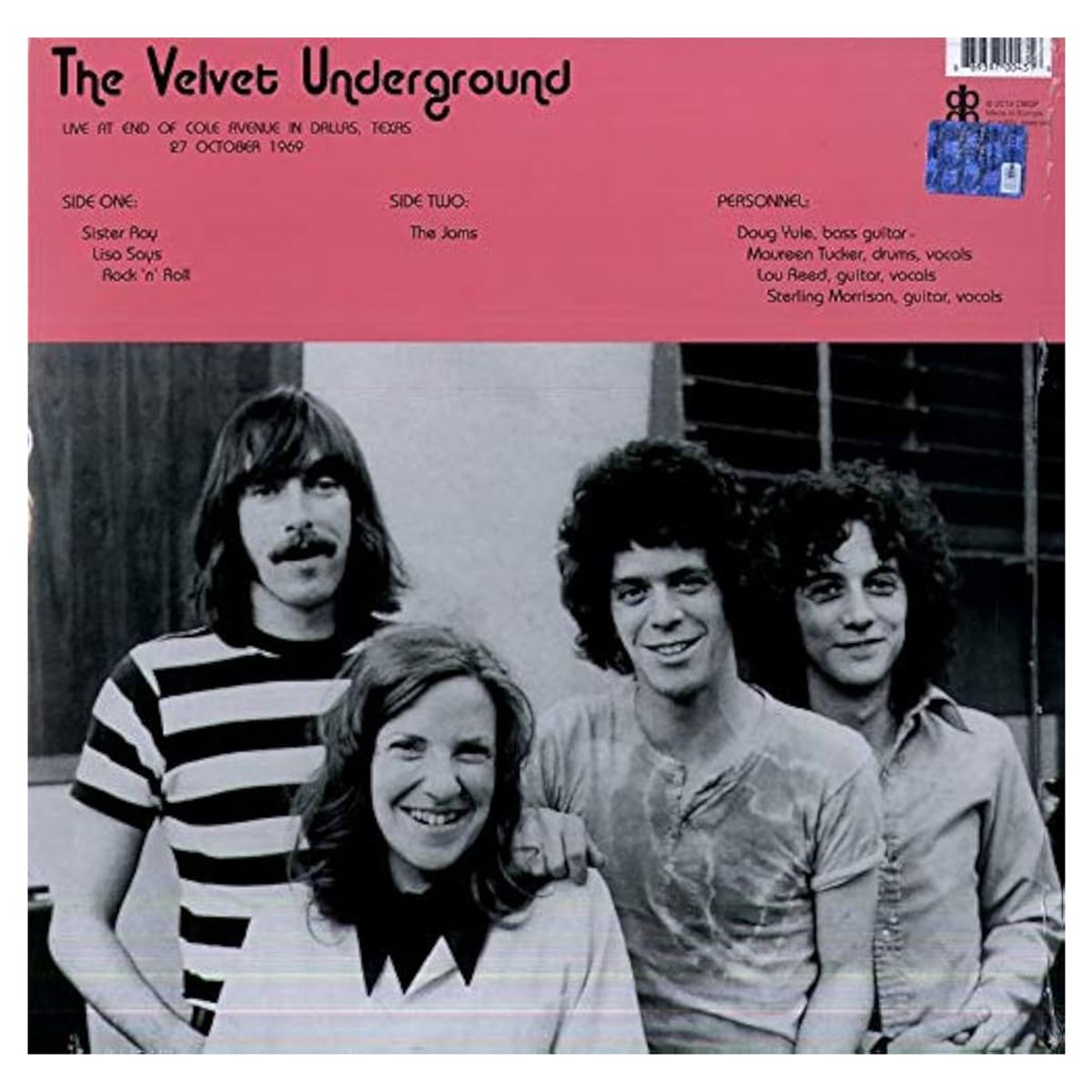 GENERICO - The Velvet Underground -Live At End Of Cole Avenue- Vinilo