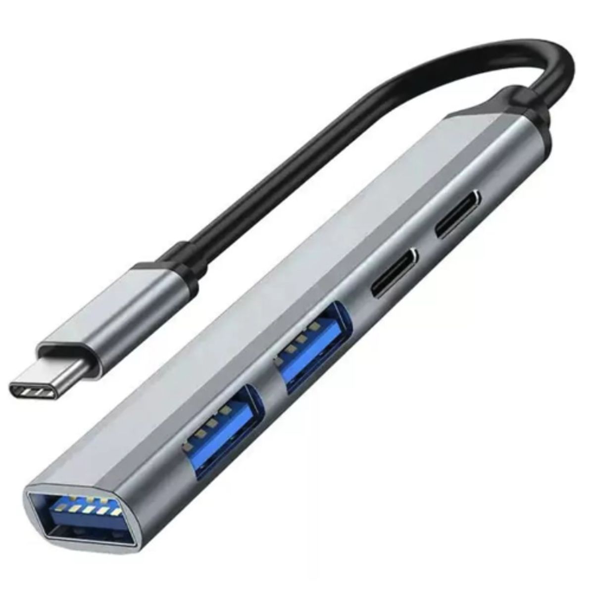 GENERICO - Hub 5 Puertos Ultra Slim Conector USB-C