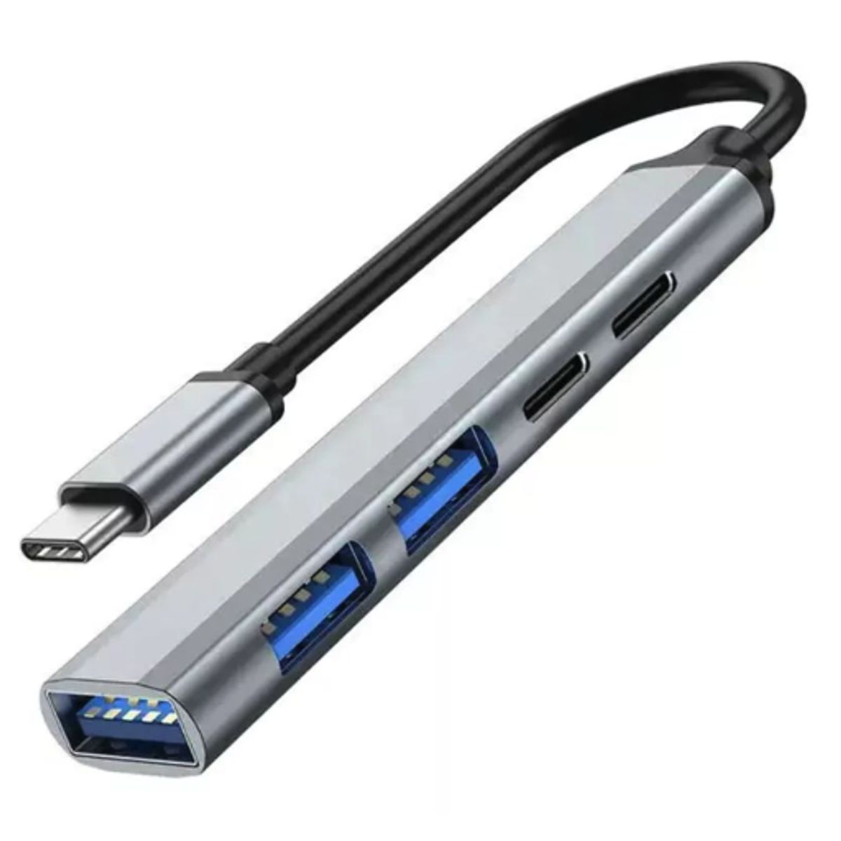 GENERICO - Hub 5 Puertos Ultra Slim Conector USB-C