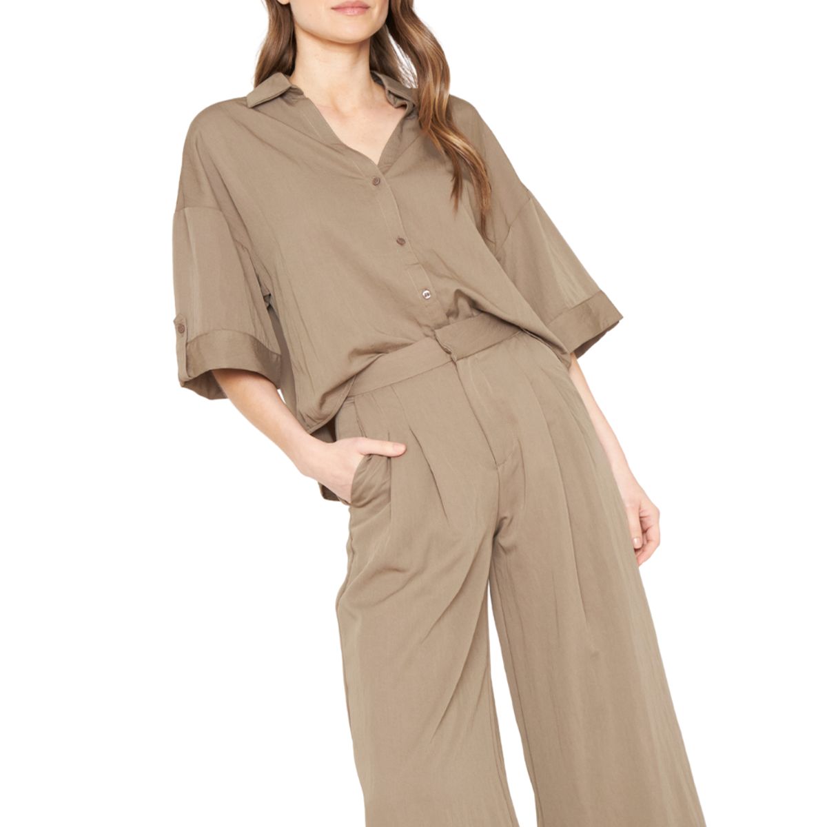 JACINTA TIENDA - Pantalón Elena café Jacinta Tienda