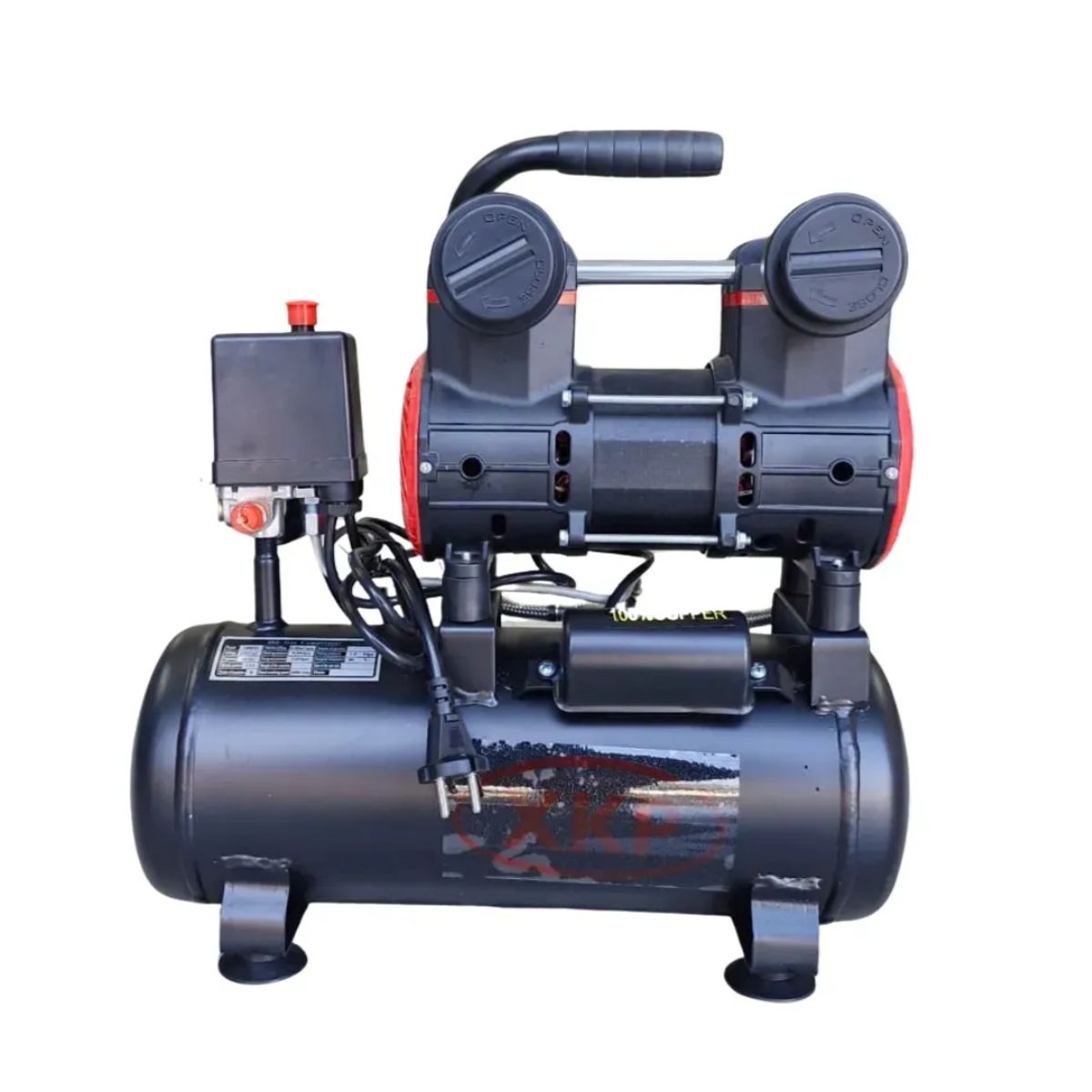 GENERICO - Compresor De Aire 9 Litros Ligero Para Uso Dental Aerógrafo Negro