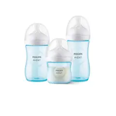 AVENT - Set De 3 Mamaderas 125ML- 260ML- 330 ML CELESTE