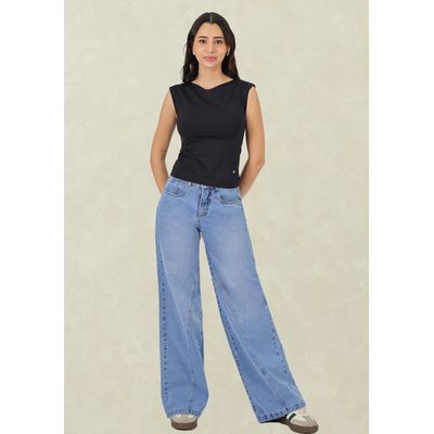 Imagen 1 del producto Wide Leg Celeste Corte Pierna