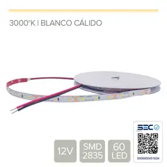 STOREFIX - CINTA LED 4.8W 12V 60L CÁLIDO (Rollo 5 mts)