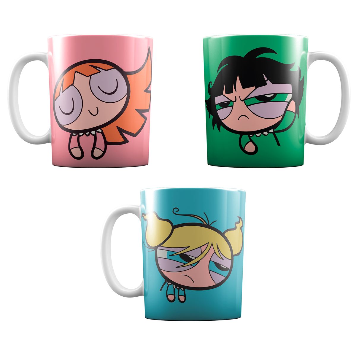 GENERICO - Set 3 Tazas Tazones chicas superpoderosas - Monstruatazas