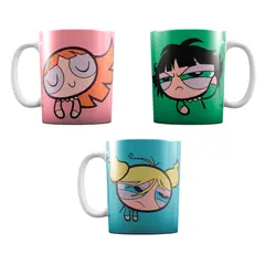 GENERICO - Set 3 Tazas Tazones chicas superpoderosas - Monstruatazas
