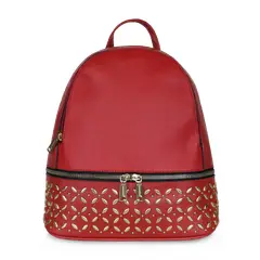 GENERICO - Mochila Mujer Prisma roja Bosalina