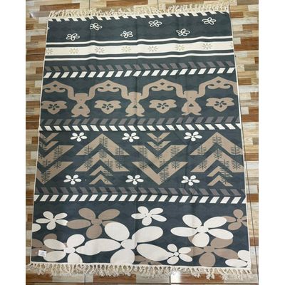 Imagen 2 del producto ALFOMBRA VINTAGE DE ALGODON Y LINO CON DISEÑO NORDICO 160cm x 200cm