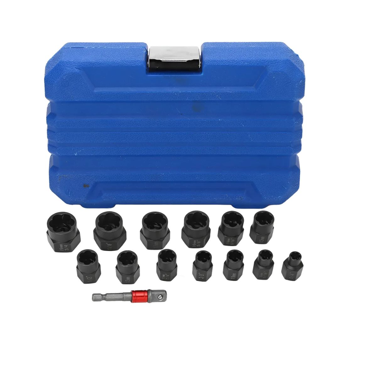 GENERICO - Extractor De Tuercas Hexagonales 14 Piezas