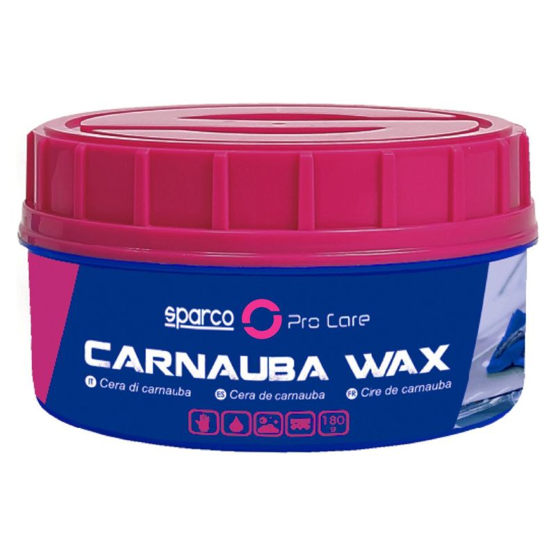 SPARCO - Cera Para Autos Sparco Carnauba  Paño Microfibra