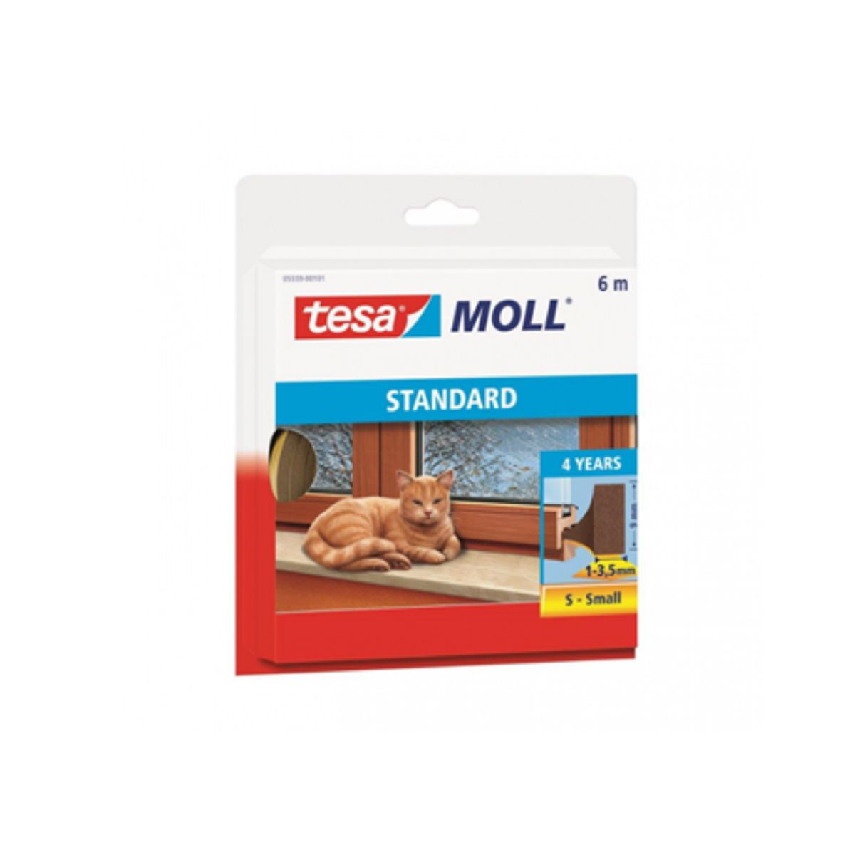 TESA - Cinta selladora café 6m x 9 mm Tesa